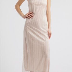 Wayf Pink Beaded Wedding Guest, Bachelorette or Birthday Dress Size XXS